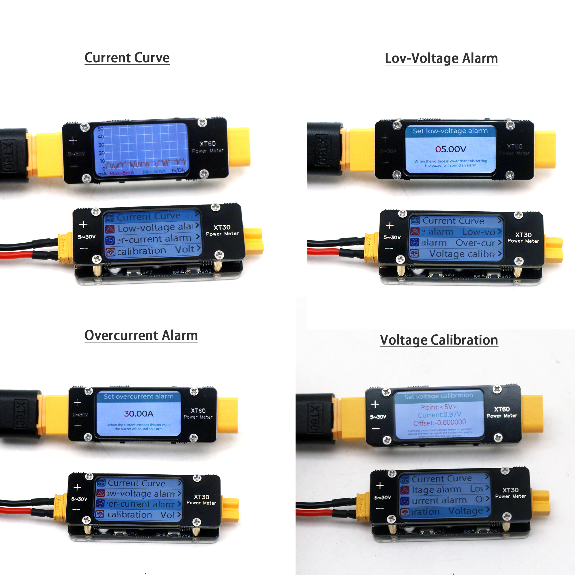 XT30 XT60 Ammeter Power Meter  – Drone Battery High Voltage Bewertung und Preis
