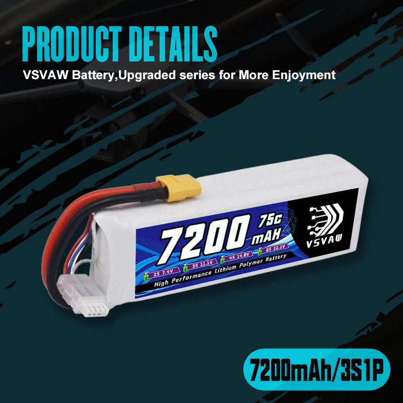 VSVAW 3S Lipo Battery 11.1V 72 – Drone Battery 3S Bewertung und Preis