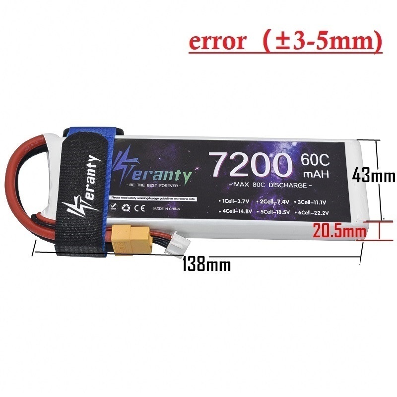 Upgrade 2S 7.4V 7200mAh 60C 6S – Drone Battery 6S Bewertung und Preis