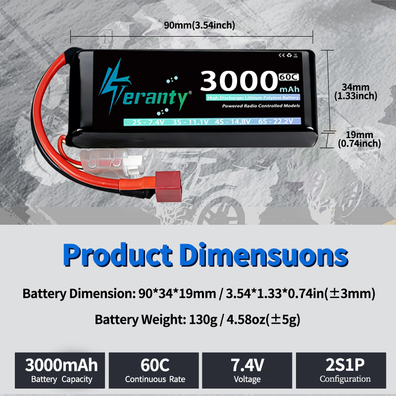 TERANTY 2S 3000mAh Lipo Batter – Drone Battery Lipo Bewertung und Preis