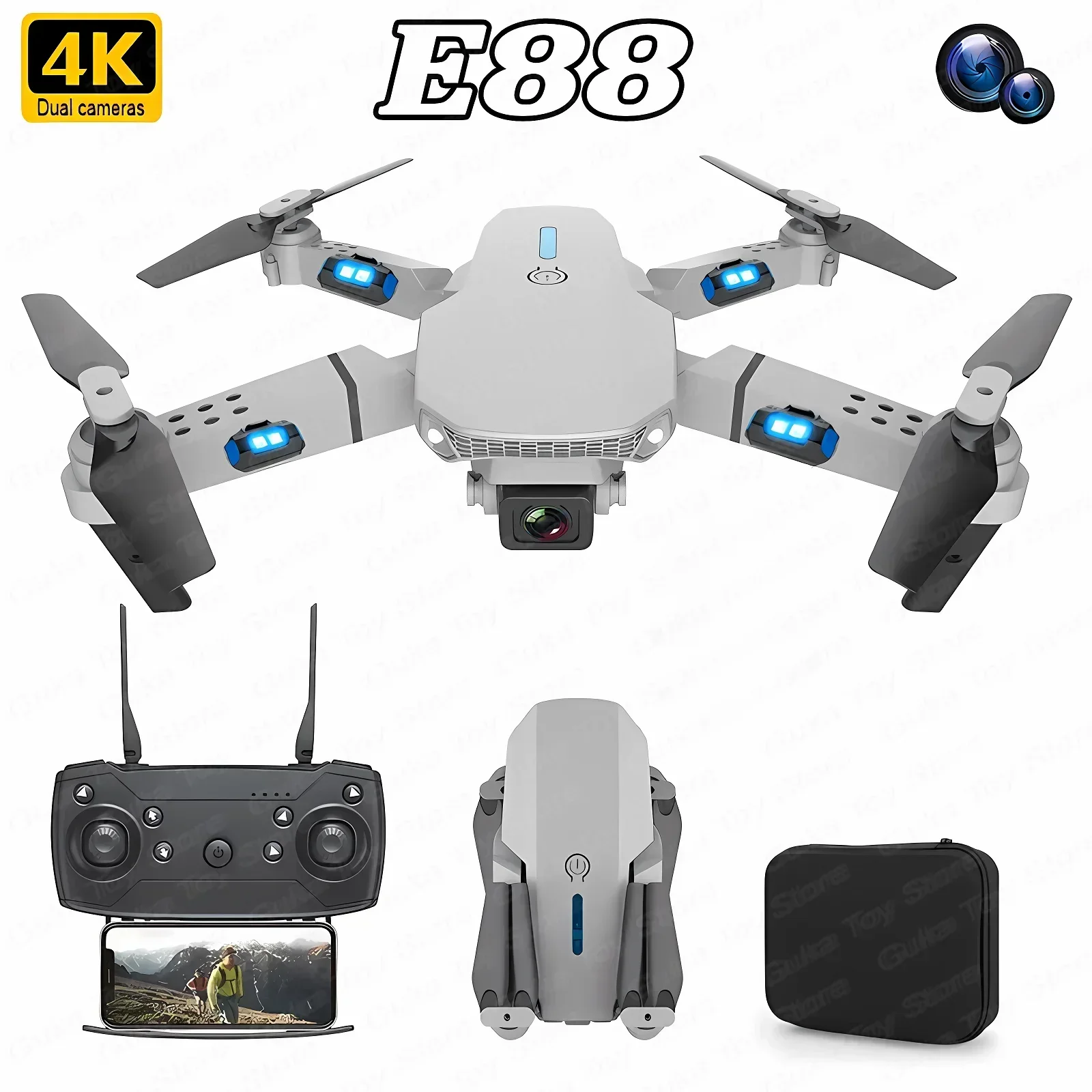 E88 Pro WIFI FPV Drone Wide An – Drone Battery Case Bewertung und Preis
