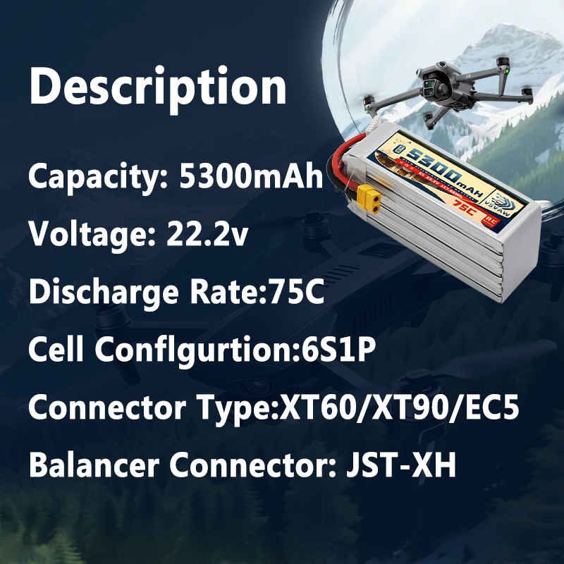 VSVAW 6S 5300mAh Lipo Battery  – Drone Battery 6S Bewertung und Preis