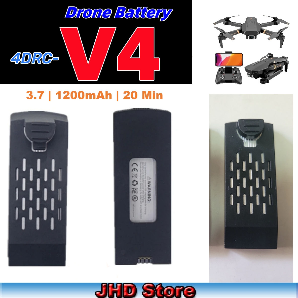 JHD Bateria 4DRC V4 Battery 3. – Drone Battery Li-Ion Bewertung und Preis