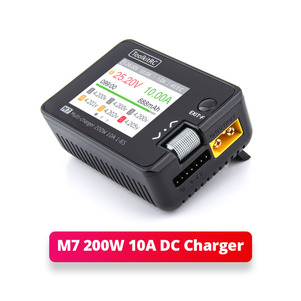 ToolkitRC M7 200W 10A Balance  – Drone Battery Voltage Checker Bewertung und Preis