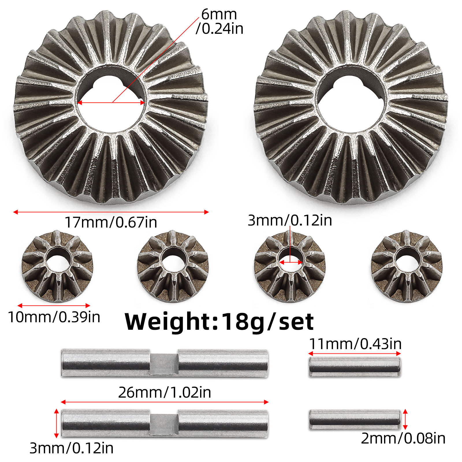 Metal Front & Rear Diff Gear S – Drone Battery 6S Bewertung und Preis