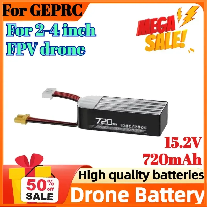 4S 15.2V 720mAh 100C Battery f – Drone Battery High Voltage Bewertung und Preis