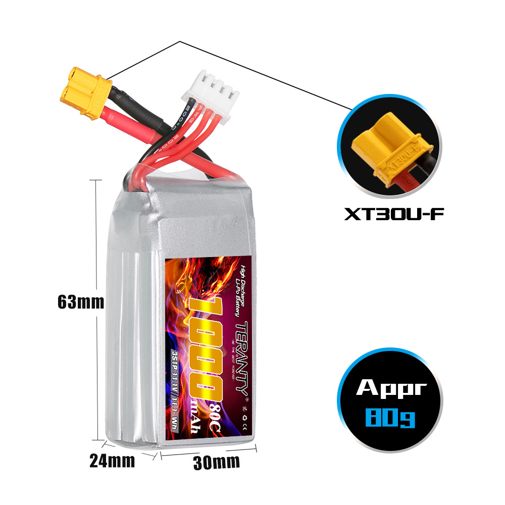 TERANTY 3S 11.1V 80C/160C 1000 – Drone Battery Li-Ion Bewertung und Preis